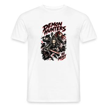 Dämonenjäger ohne Gnade - Männer T-Shirt - Weiß - Vorne - AI Model Male 178 dark (178cm)