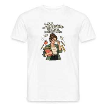 Lehrerin 28 Kinder keins meins - Männer T-Shirt - Weiß - Vorne - AI Model Male 178 dark (178cm)