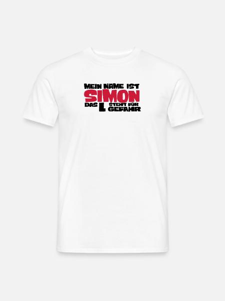simon - Männer T-Shirt - Weiß