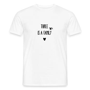 Happy Family - Men's T-Shirt - white - Front - AI Model Male 178 dark (178cm)