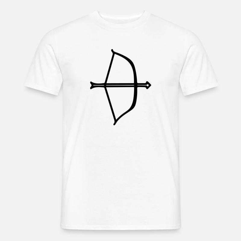 Pfeil und Bogen - Männer T-Shirt - Weiß