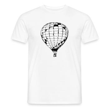 Geometrischer Heissluftballon - Männer T-Shirt - Weiß - Vorne - AI Model Male 178 dark (178cm)