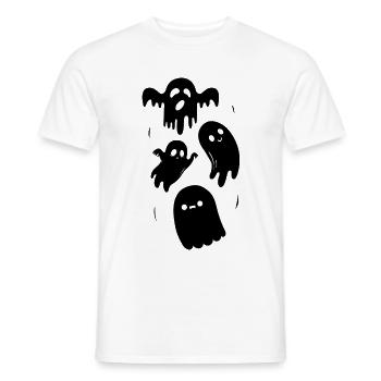 drôle - Hantée leçon de fantômes horreur - T-shirt homme - blanc - Devant - AI Model Male 178 dark (178cm)