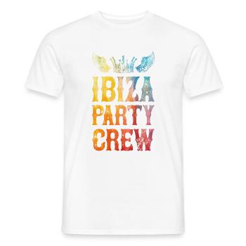 Dicton de l’équipage de la fête d’Ibiza - T-shirt homme - blanc - Devant - AI Model Male 178 dark (178cm)
