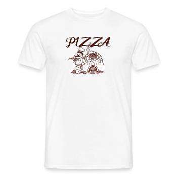 Pizzeria Pizzabäcker Pizza - Männer T-Shirt - Weiß - Vorne - AI Model Male 178 dark (178cm)