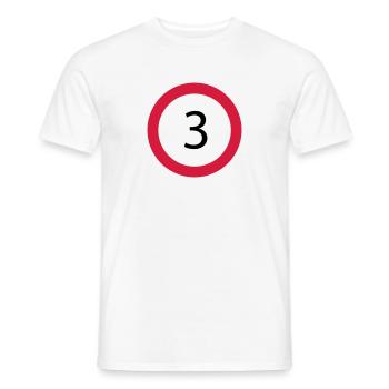 3 - T-shirt homme - blanc - Devant - AI Model Male 178 dark (178cm)