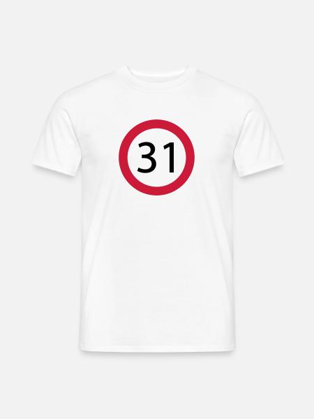 31 - Männer T-Shirt - Weiß