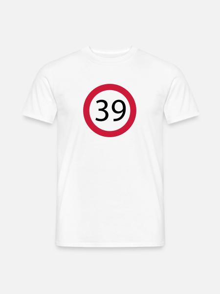 39 - Männer T-Shirt - Weiß