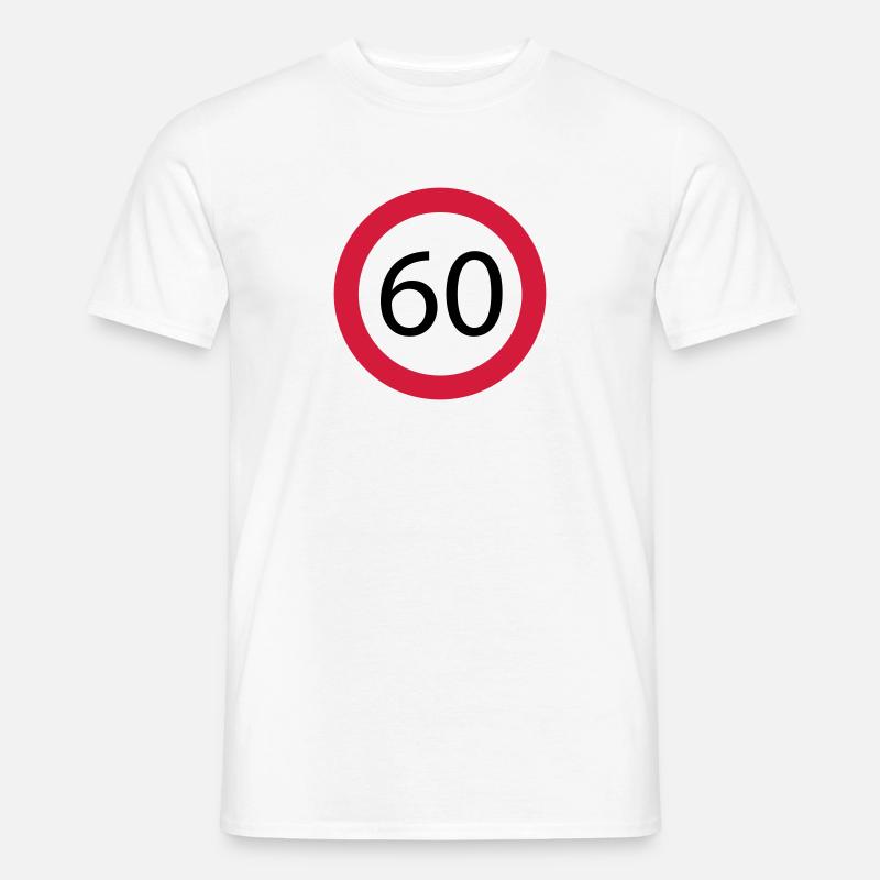 60 - Männer T-Shirt - Weiß