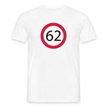 62 - T-shirt homme - blanc - Devant - AI Model Male 178 dark (178cm)