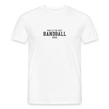 Handball - Part of the best squad - Men's T-Shirt - white - Front - AI Model Male 178 dark (178cm)
