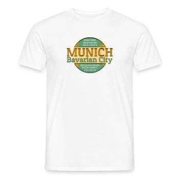 Munich - Men's T-Shirt - white - Front - AI Model Male 178 dark (178cm)