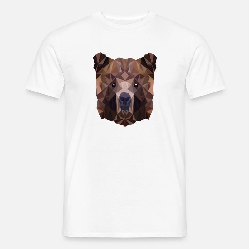 Polygon Bär-Coolste Bär - Männer T-Shirt - Weiß