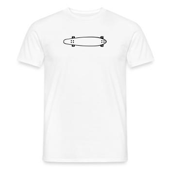 Longboard,longboarder,longboard, planche à roulett - T-shirt homme - blanc - Devant - AI Model Male 178 dark (178cm)