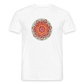COLOR MANDALA - Men's T-Shirt - white - Front - AI Model Male 178 dark (178cm)