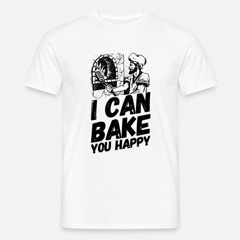 Bäcker Bäckerei Backwaren Backen - Männer T-Shirt - Weiß