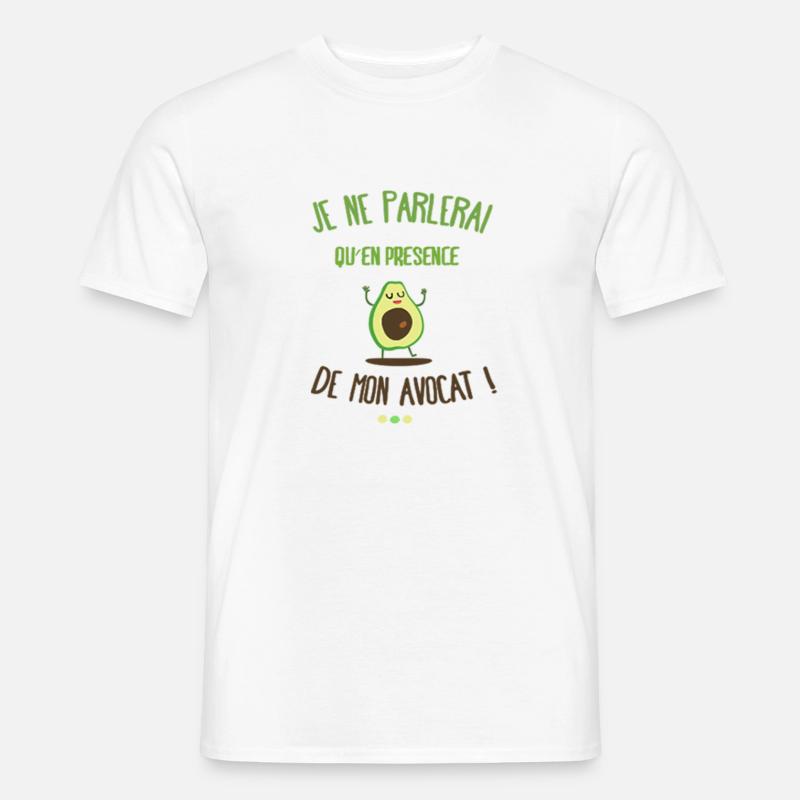 Ich werde nur in Gegenwart meines Anwalts sprechen - Männer T-Shirt - Weiß