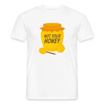 Pas votre miel - T-shirt homme - blanc - Devant - AI Model Male 178 dark (178cm)