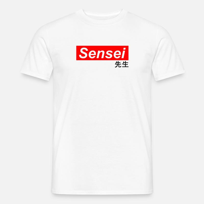 Sensei - Männer T-Shirt - Weiß