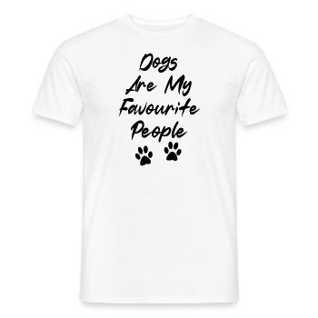 Dog man - Men's T-Shirt - white - Front - AI Model Male 178 dark (178cm)