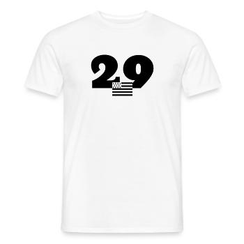 Bretagne / Breton / Bretonne / BZH / Breizh - Men's T-Shirt - white - Front - AI Model Male 178 dark (178cm)