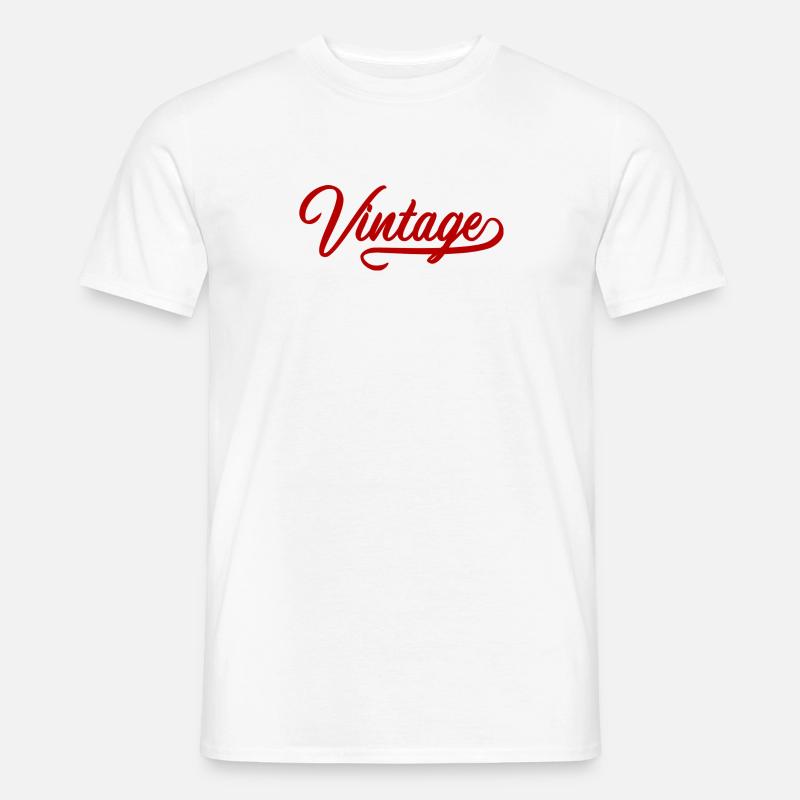 Weinlese - Männer T-Shirt - Weiß
