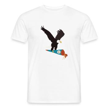 Adler_Schultüte_blau - Männer T-Shirt - Weiß - Vorne - AI Model Male 178 dark (178cm)