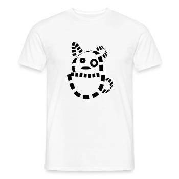 Katze Hund Kätzchen cat süß schmusekatze Geschenk - Männer T-Shirt - Weiß - Vorne - AI Model Male 178 dark (178cm)