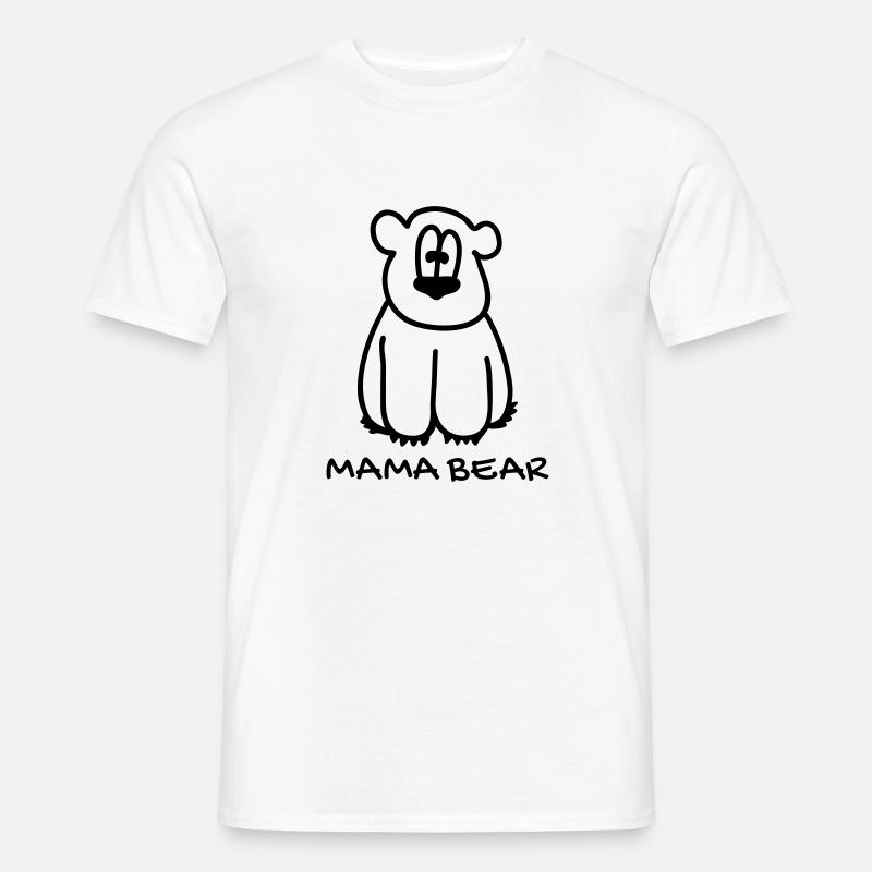 Mama bear - Männer T-Shirt - Weiß