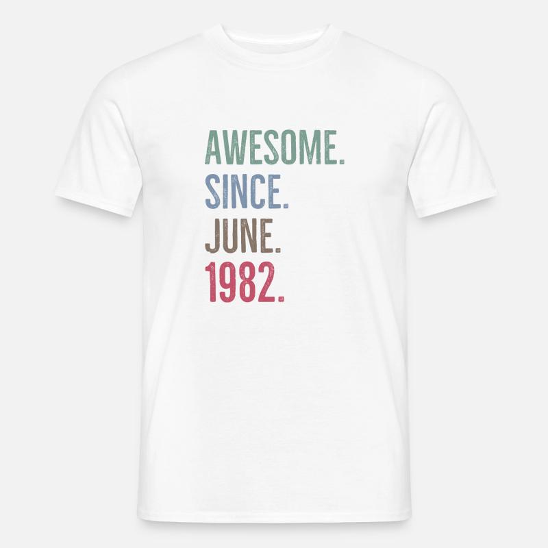 Großartig seit Juni 1982 - Männer T-Shirt - Weiß