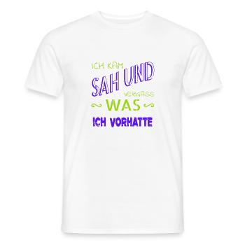 geschenkidee humor spaß cool lustiger spruch - Männer T-Shirt - Weiß - Vorne - AI Model Male 178 dark (178cm)