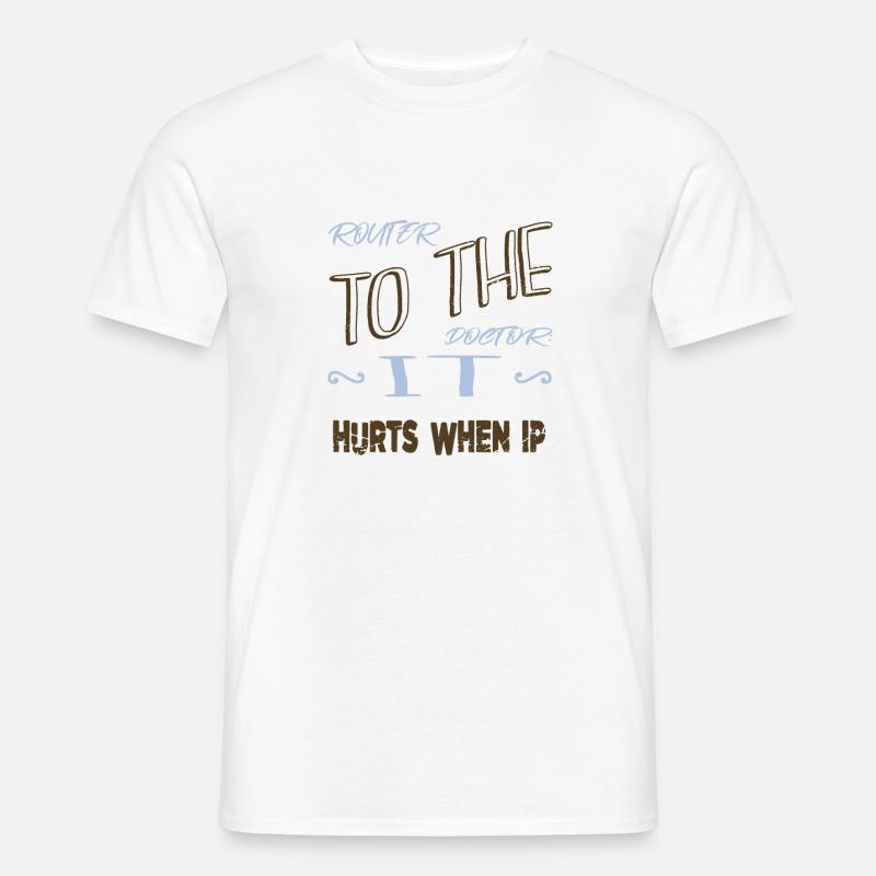déclaration programmation humour hacker fans - T-shirt homme - blanc