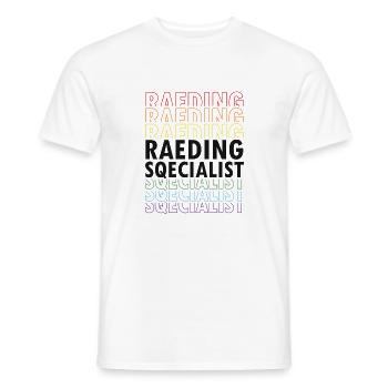 Thérapie de la dyslexie pour le mois de la dyslexie - T-shirt homme - blanc - Devant - AI Model Male 178 dark (178cm)