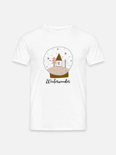 Weihnachtswunder Aufdruck Glaskugel - Männer T-Shirt - Weiß