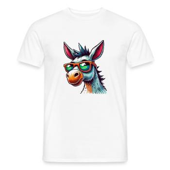 Donkey Cool - Men's T-Shirt - white - Front - AI Model Male 178 dark (178cm)