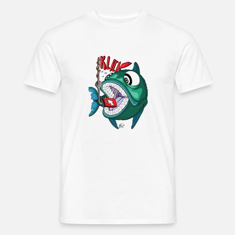 Klick Bait - Männer T-Shirt - Weiß