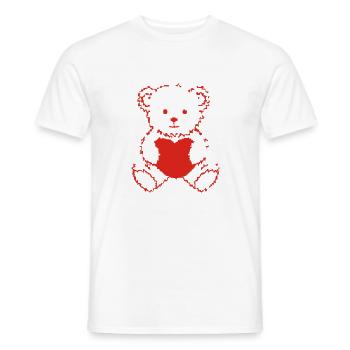 herz - T-shirt homme - blanc - Devant - AI Model Male 178 dark (178cm)