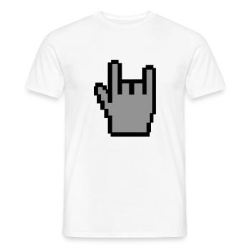 Metal - Men's T-Shirt - white - Front - AI Model Male 178 dark (178cm)
