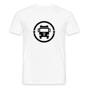 Trucker LKW Fahrer Routier Truck Camion Transport - Men's T-Shirt - white - Front - AI Model Male 178 dark (178cm)