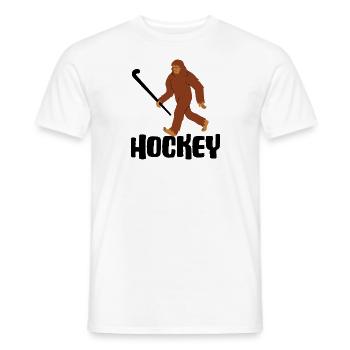 feldhockey hockey hockey sur gazon hockey-sauvage - T-shirt homme - blanc - Devant - AI Model Male 178 dark (178cm)