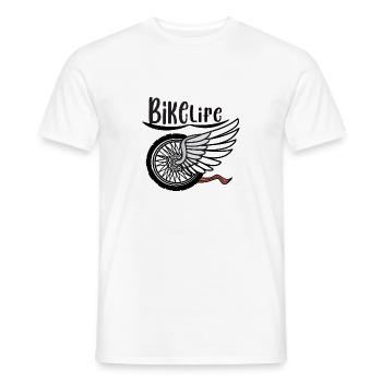 Bike Life - Men's T-Shirt - white - Front - AI Model Male 178 dark (178cm)