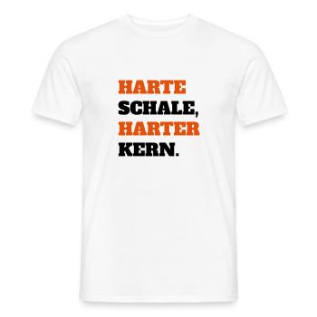 Harte Schale Harter Kern Harte Kerle Ghetto Biker - Männer T-Shirt - Weiß - Vorne - AI Model Male 178 dark (178cm)