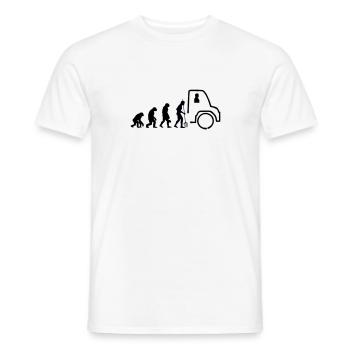 Unimog Evolution - Offroad - Couleurs modifiables - T-shirt homme - blanc - Devant - AI Model Male 178 dark (178cm)