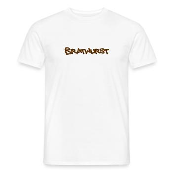 Bratwurst braun - Männer T-Shirt - Weiß - Vorne - AI Model Male 178 dark (178cm)