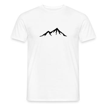 Berge, Alpen, Berg, Wandern - Männer T-Shirt - Weiß - Vorne - AI Model Male 178 dark (178cm)