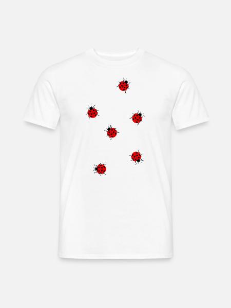 Viele Marienkäfer Insekt Mädchen Sommer Karneval - Männer T-Shirt - Weiß