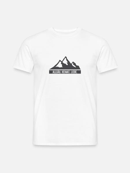 Allgäu | Heimat | Liebe | Allgäuer | Bayern - Männer T-Shirt - Weiß
