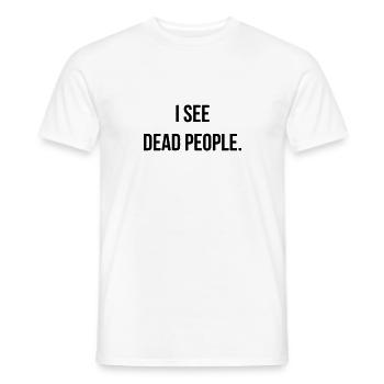Cinema / Film / Zitat / TV-Serie - Männer T-Shirt - Weiß - Vorne - AI Model Male 178 dark (178cm)