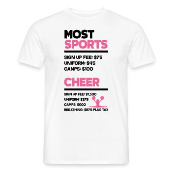 Most Sports Cheer Cheerleading Cheerdance Cheerlea - Männer T-Shirt - Weiß - Vorne - AI Model Male 178 dark (178cm)