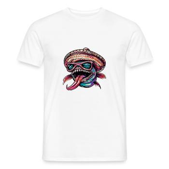 Piranha Fisch Sombrero - Männer T-Shirt - Weiß - Vorne - AI Model Male 178 dark (178cm)